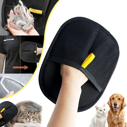 Guante Quitapelos Reutilizable para Mascotas – Pelo de Perro y Gato en Segundos